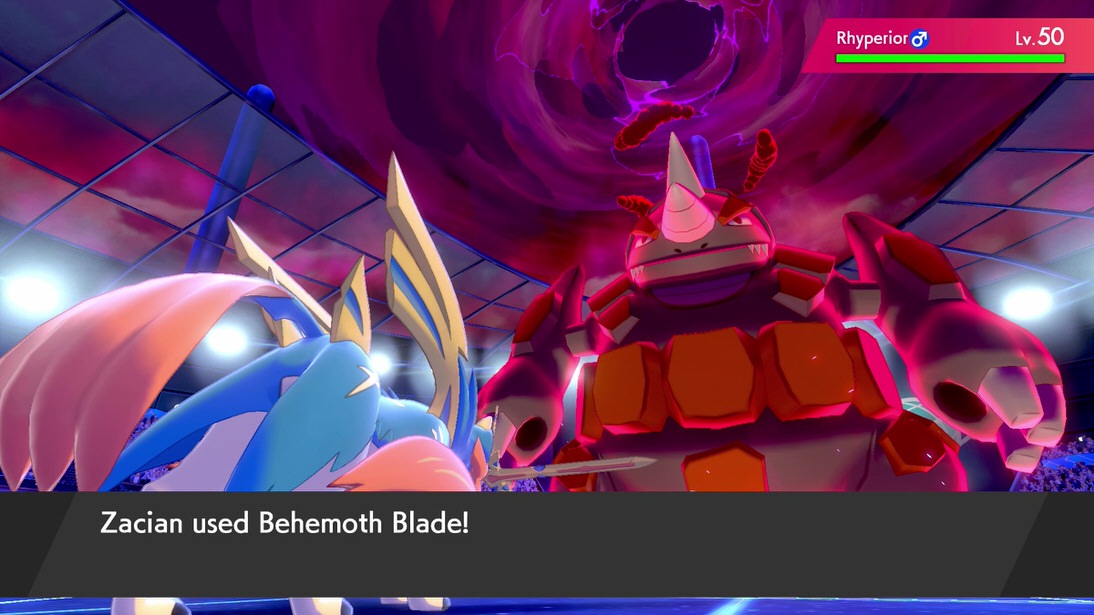 Behemoth Blade appears as Iron Head outside of Battle on my Zacian