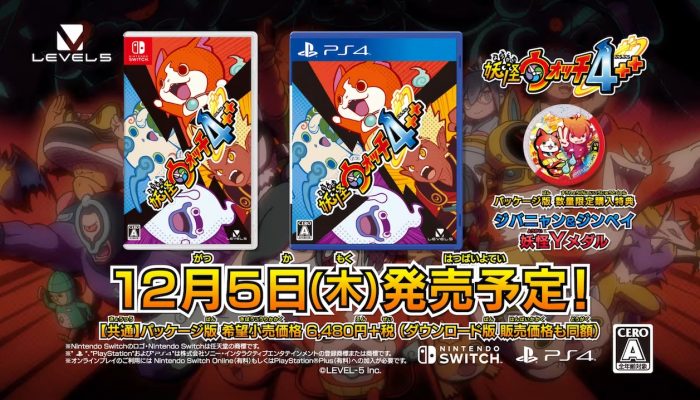 Yo-Kai Watch 4 ++ Announced for PS4, Switch, Adds Online Co-op