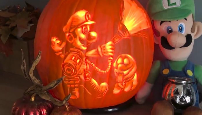 Another pumpkin carved for Luigi’s Mansion 3