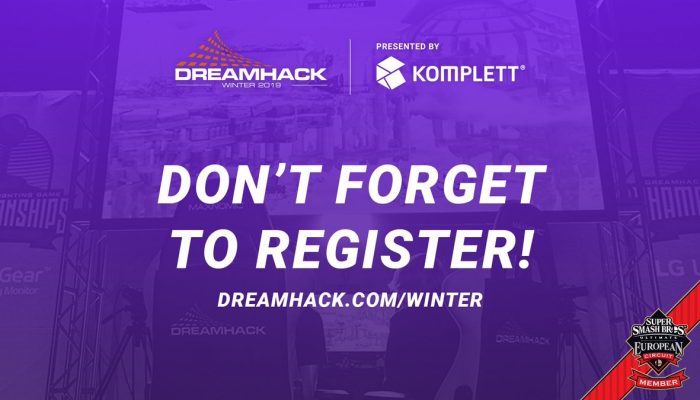 Register for Super Smash Bros. Ultimate at DreamHack Winter until November 27