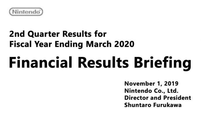Nintendo Q2 FY3/2020