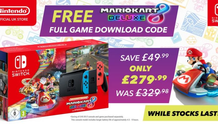 NoA: ‘Nintendo Switch (Neon Blue/Neon Red) Mario Kart 8 Deluxe Bundle available now at the Nintendo Official UK Store’