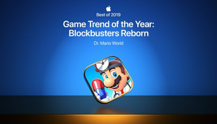 Dr. Mario World also selected as 2019 Game Trend of the Year by the App Store