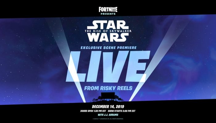 Fortnite to present an exclusive scene premiere for Star Wars The Rise of Skywalker on December 14