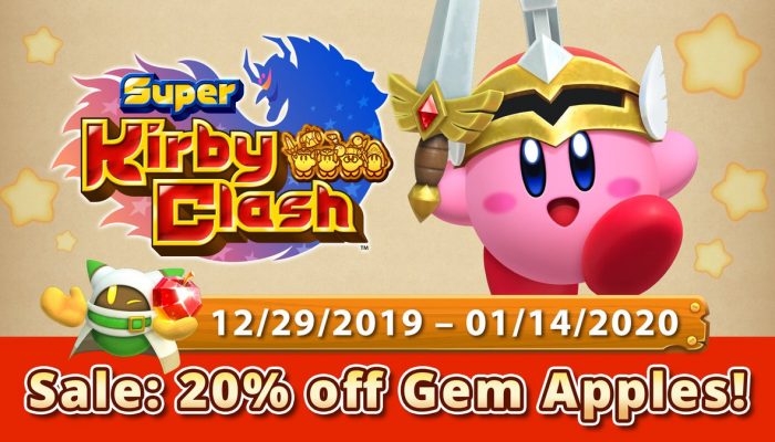 Super Kirby Clash with a sale on Gem Apples