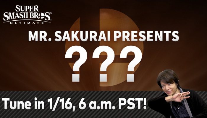 The announcement of Sakurai’s final DLC Fighter presentation for Super Smash Bros. Ultimate’s first Fighters Pass