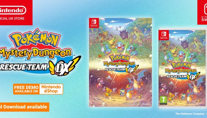 Nintendo UK: ‘Pre-order Pokémon Mystery Dungeon: Rescue Team DX from the Nintendo Official UK Store and receive a bonus Pokémon Mystery Dungeon: Rescue Team DX-themed poster!’