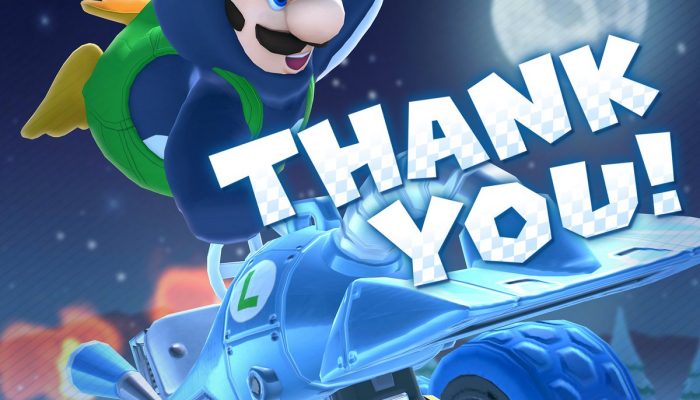 Luigi thanks you for racing in the Ice Tour in Mario Kart Tour