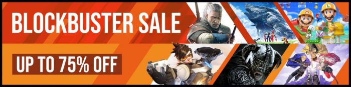 Nintendo eShop Blockbuster Sale 2020