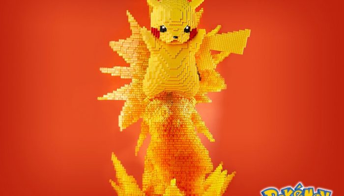 Mega Construx celebrating Pokémon Day 2020 with a 4-feet tall Pikachu