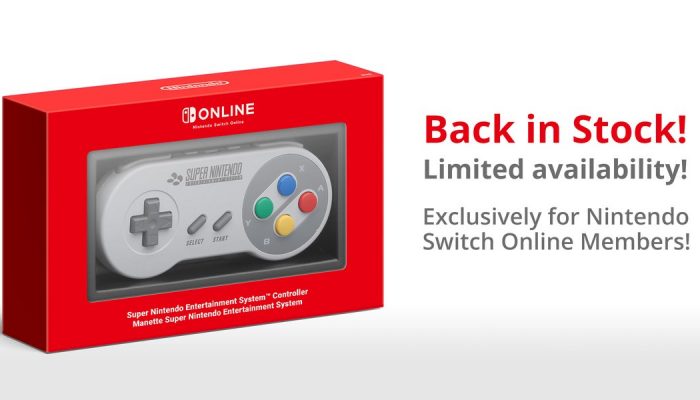 The Super Nintendo Entertainment System Controller for Nintendo Switch is back in stock in Europe