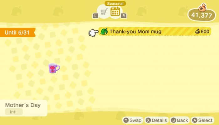 Tom Nook has a Mother’s Day gift for you in Animal Crossing New Horizons