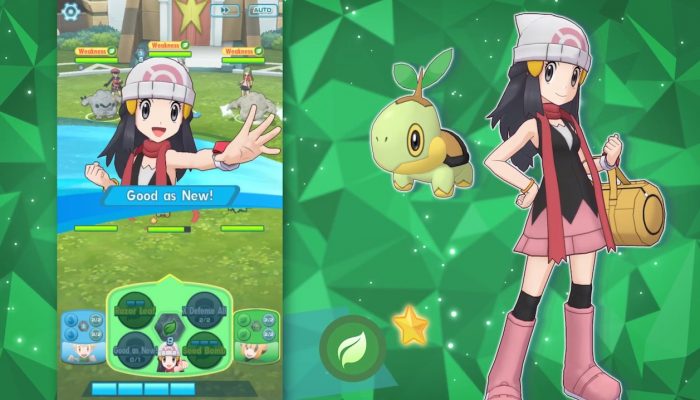 Pokémon Masters – Team up with Dawn & Turtwig! Trailer