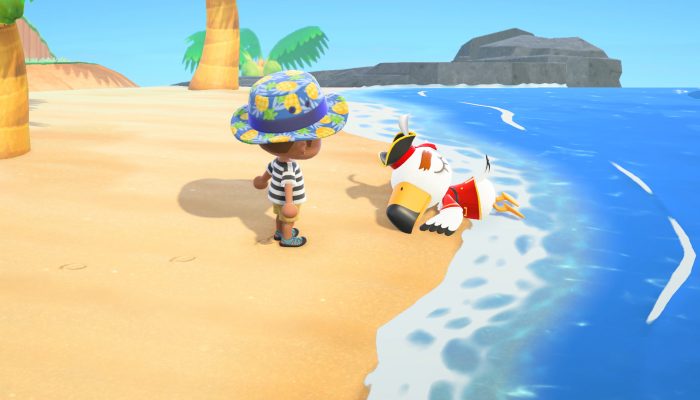 Look out for this familiar-looking pirate on your shores in Animal Crossing New Horizons