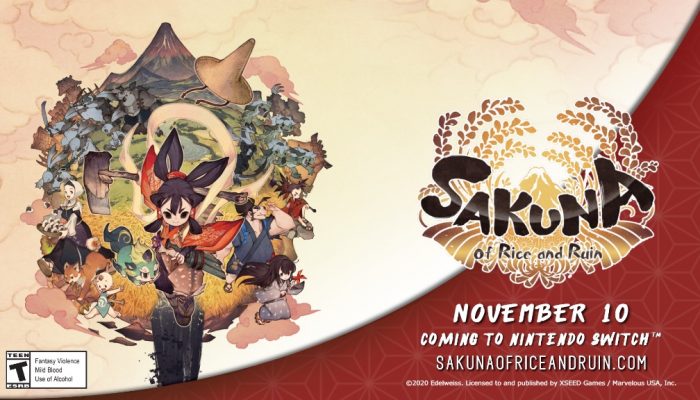Sakuna Of Rice and Ruin comes to Nintendo Switch on November 10