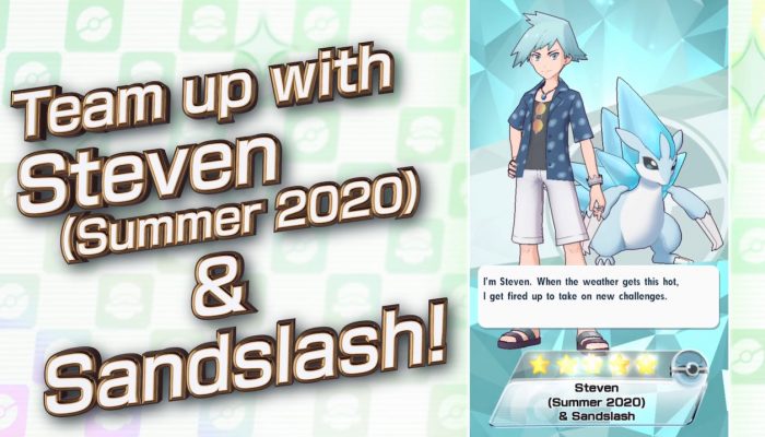 Pokémon Masters – 5-Star Steven (Summer 2020) & Sandslash