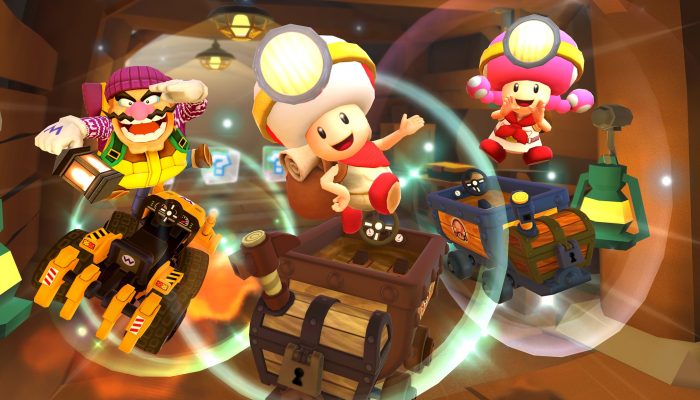 Captain Toad and friends thank you for the Exploration Tour in Mario Kart Tour