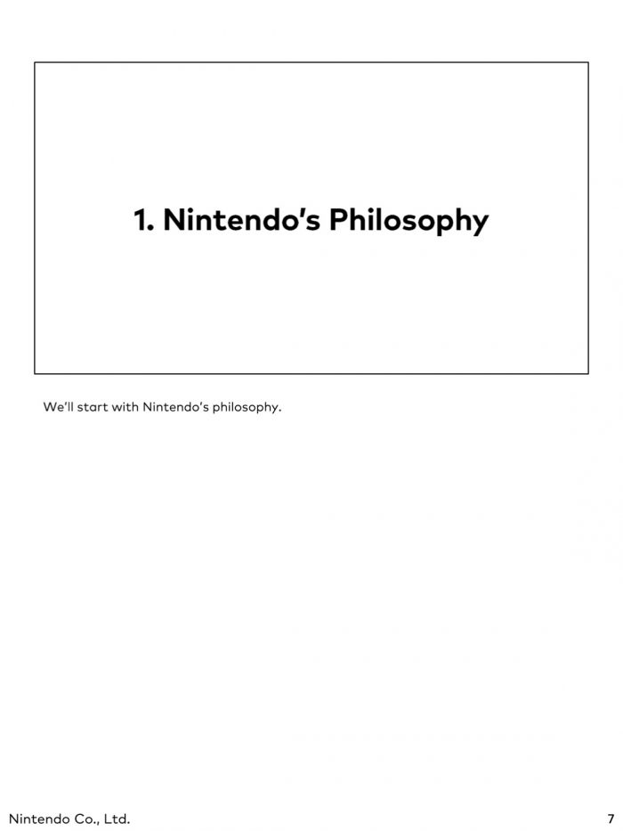 Nintendo Corporate Management Policy Briefing