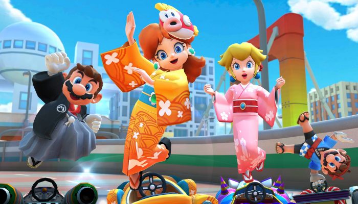 Daisy and friends thank you for the Summer Festival Tour in Mario Kart Tour