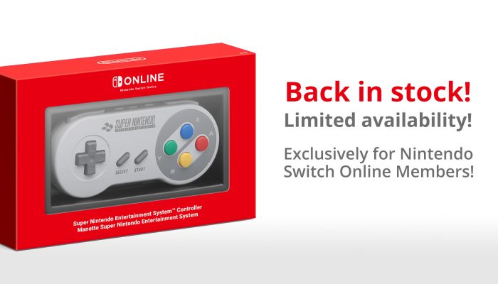 Super NES controllers for Nintendo Switch Online are back in stock