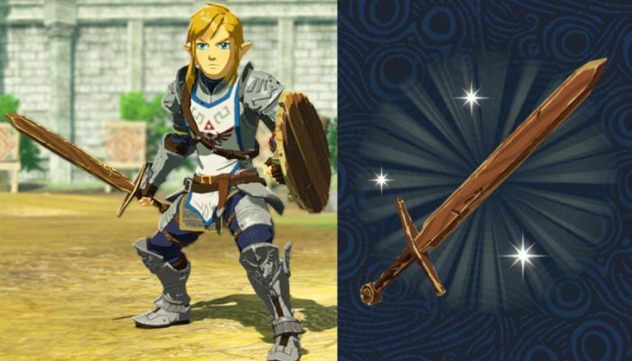 Get the Training Sword through Breath of the Wild save data in Hyrule Warriors Age of Calamity