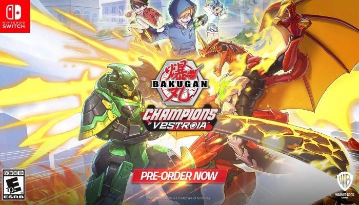 Bakugan Champions of Vestroia is available for pre-purchase
