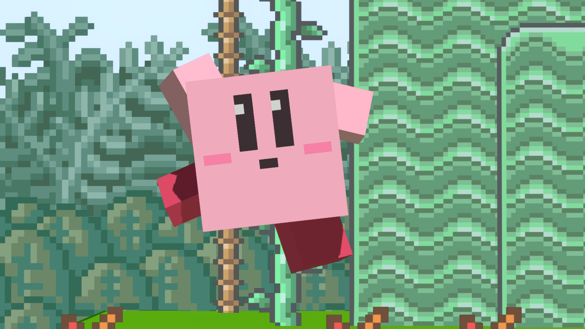 Kirby with a Minecraft transformation in Super Smash Bros. Ultimate -  NintendObserver
