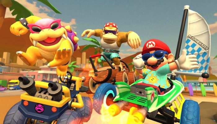 Sunshine Mario and co. thank you for the Los Angeles Tour in Mario Kart Tour