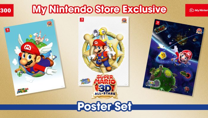 Super Mario 3D All-Stars posters available as rewards on My Nintendo
