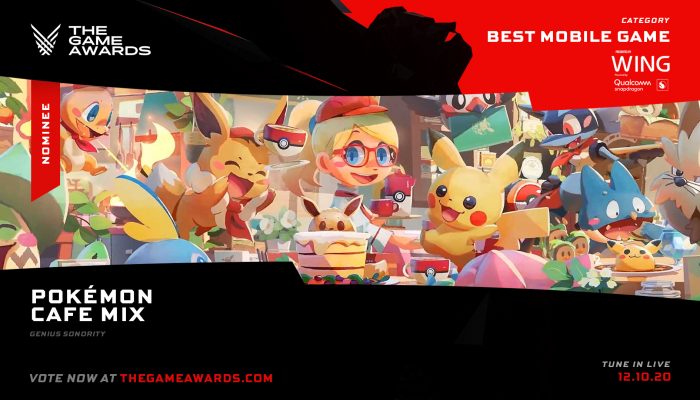 Pokémon Café Mix nominated for Best Mobile Game at The Game Awards 2020