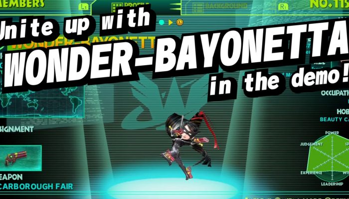 PlatinumGames: ‘Wonder-Bayonetta joins the battle! The Wonderful 101: Remastered Wonder-Size Cadet Free Demo is out now!’
