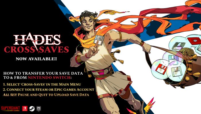 Hades cross-save update available on Nintendo Switch