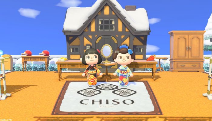 Animal Crossing New Horizons – Design Codes from Japanese Kimono Brand Chiso’s New Line